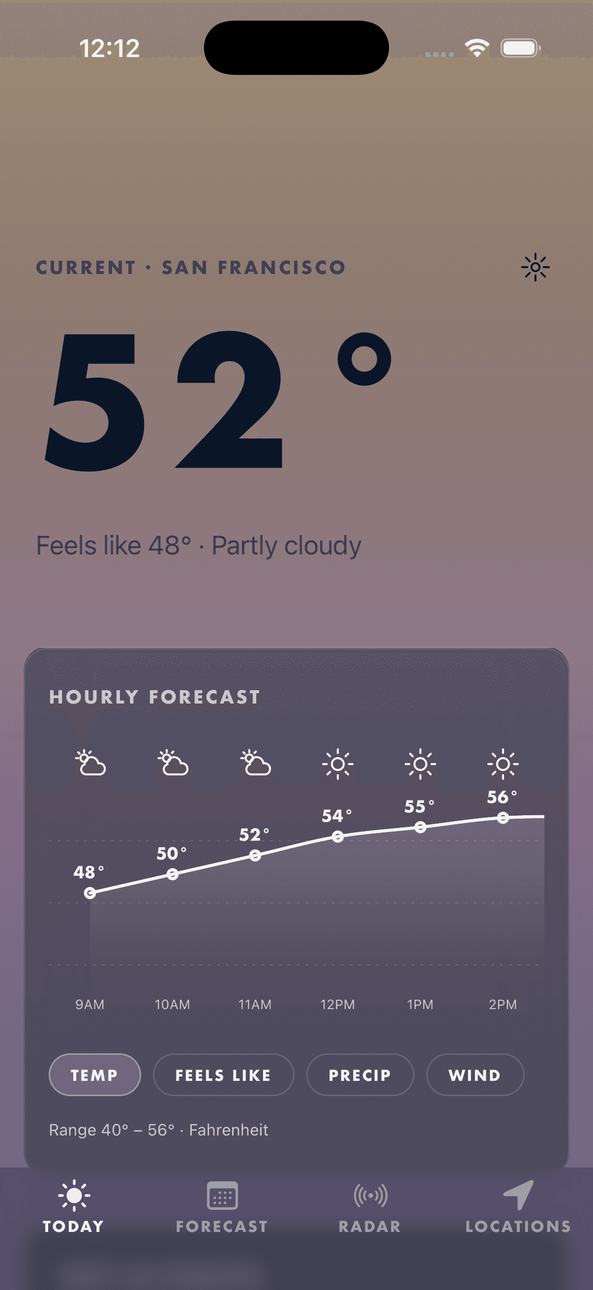 Vesper at golden hour